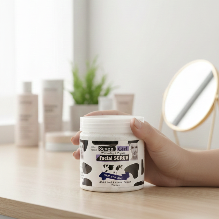 Seven Girl Whitening & Facial Scrub �Big Size, Made in UK