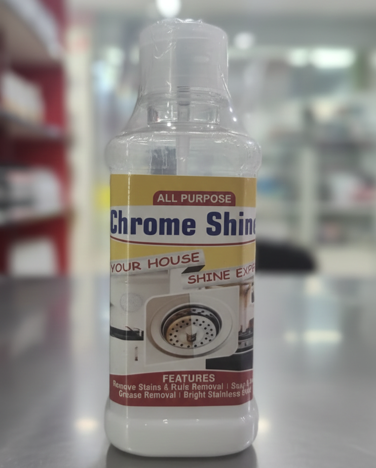 All Purpose Chrome Shine Cleaner 200ml �Powerful Stain, Rust And Grease Removal For Bright And Shiny Stainless Steel Surfaces