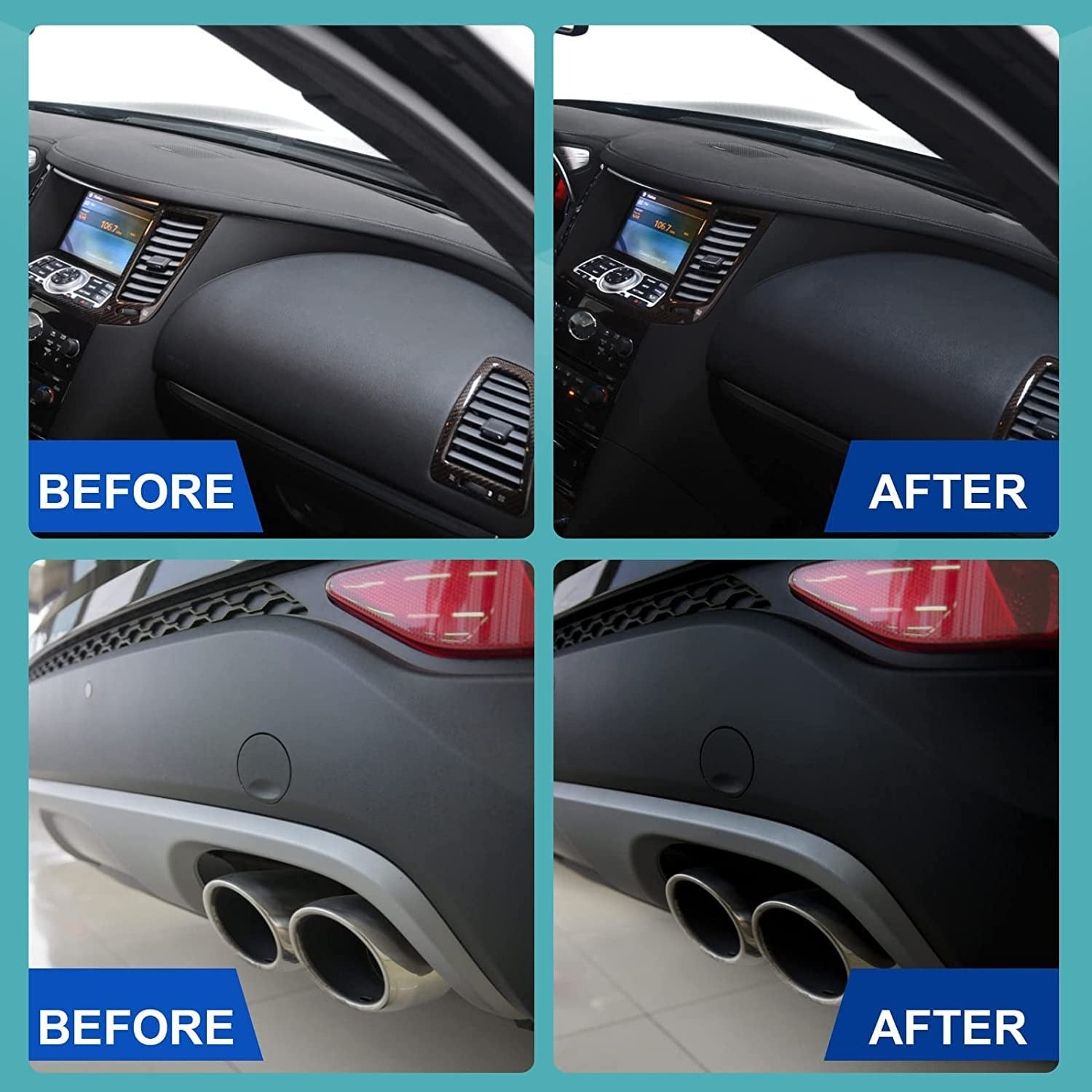 Ouhue Plastic Refreshing Nano Coating �Advanced Car Interior And Exterior Plastic Restorer For A Like-New Shine And Long-Lasting Protection