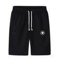 Black Quick Dry Shorts with Star Logo | Black Color | MEN | for Gym, Sports &amp; Fitness - M