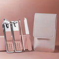 4-in-1 Professional Manicure Set �Stainless Steel Nail Care Kit with Nail Clippers, Nail File &amp; Dead Skin Fork (Random Color)