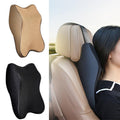 Universal Car Neck Seat Pillow �Soft Memory Foam Headrest (Beige)