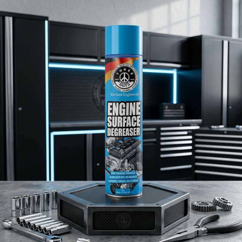 Engine Surface Degreaser 650ml �Heavy-Duty Foaming Cleaner By Three Guys German Engineered