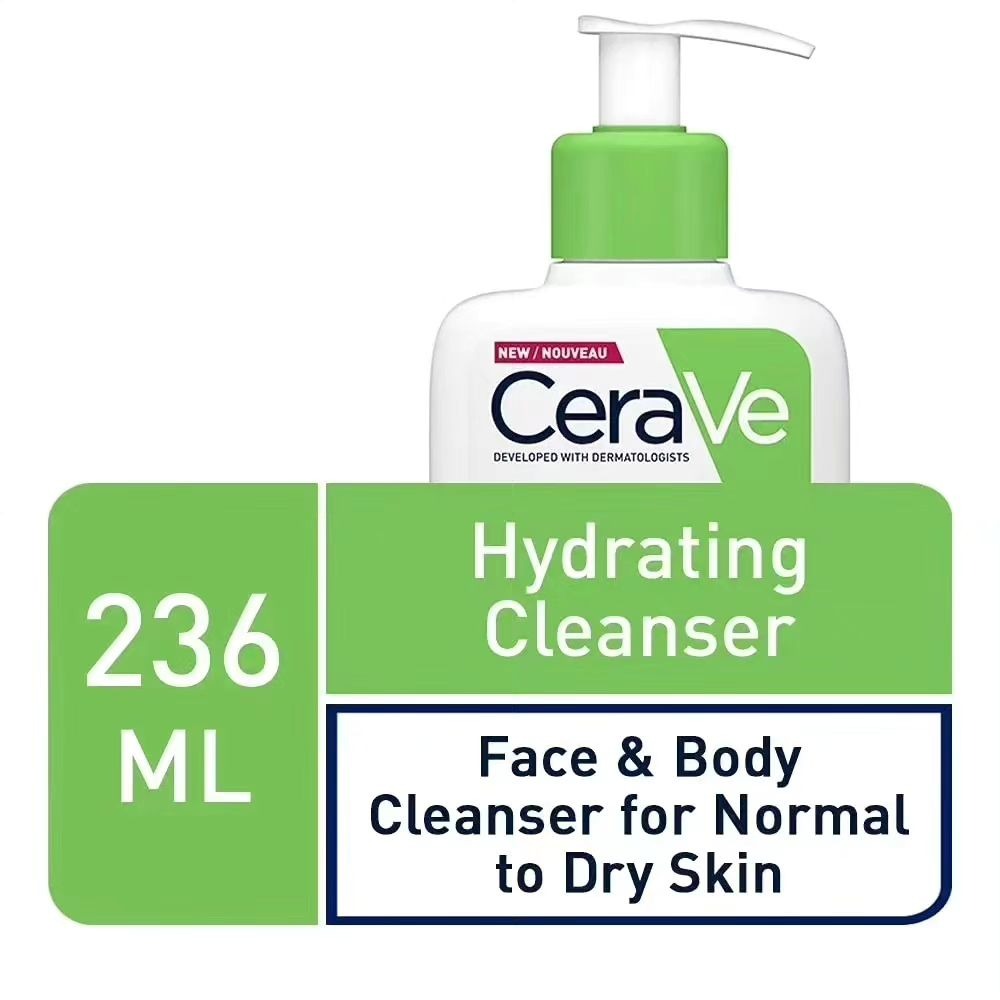 CeraVe Hydrating Cleanser with Hyaluronic Acid & Ceramides �Moisturizing Face Wash for Normal to Dry Skin (237ml)