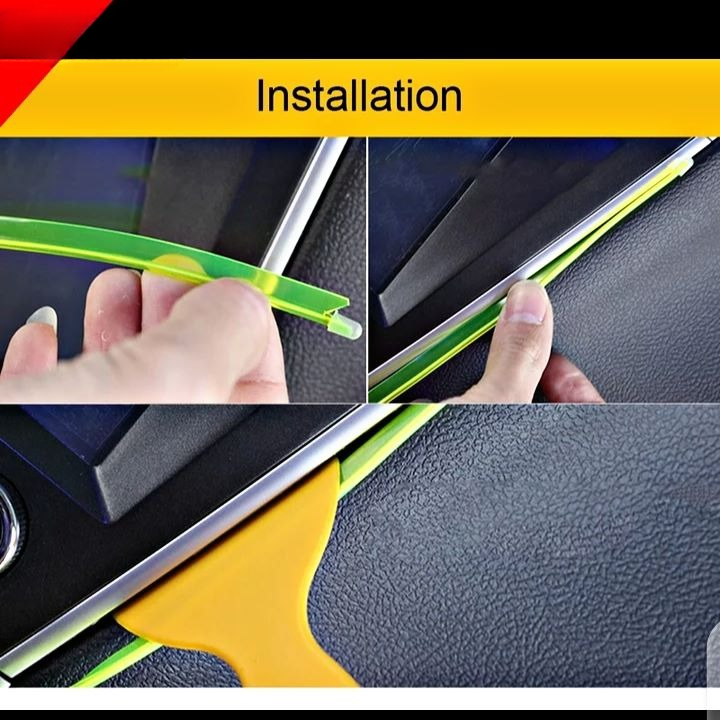 Car Dashboard Neon Red EL Wire Light 3 Meter �Flexible Ambient Interior Decorative Light Strip