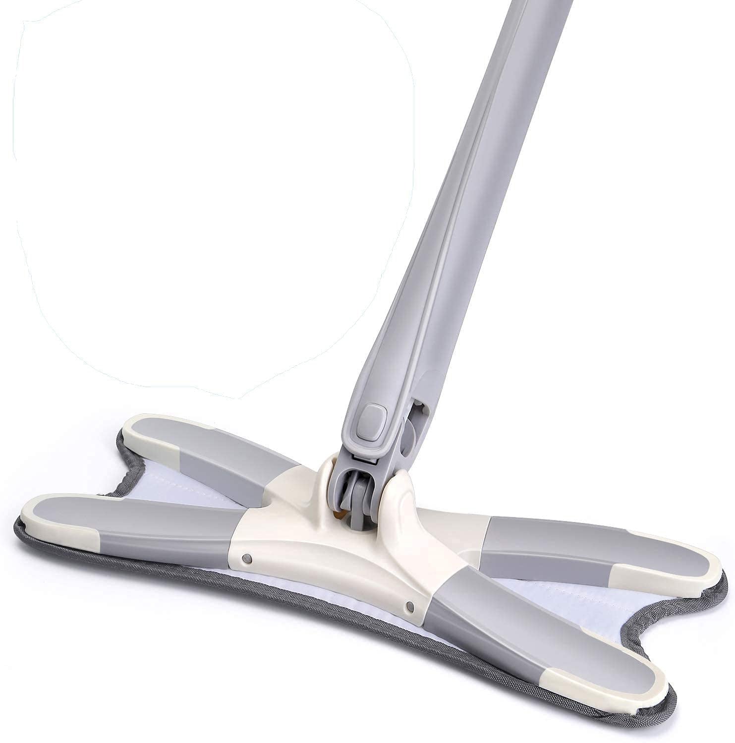 Rotating X Mop Flat Microfiber Floor Mop with 360? Squeeze System and Replaceable Cloth Heads