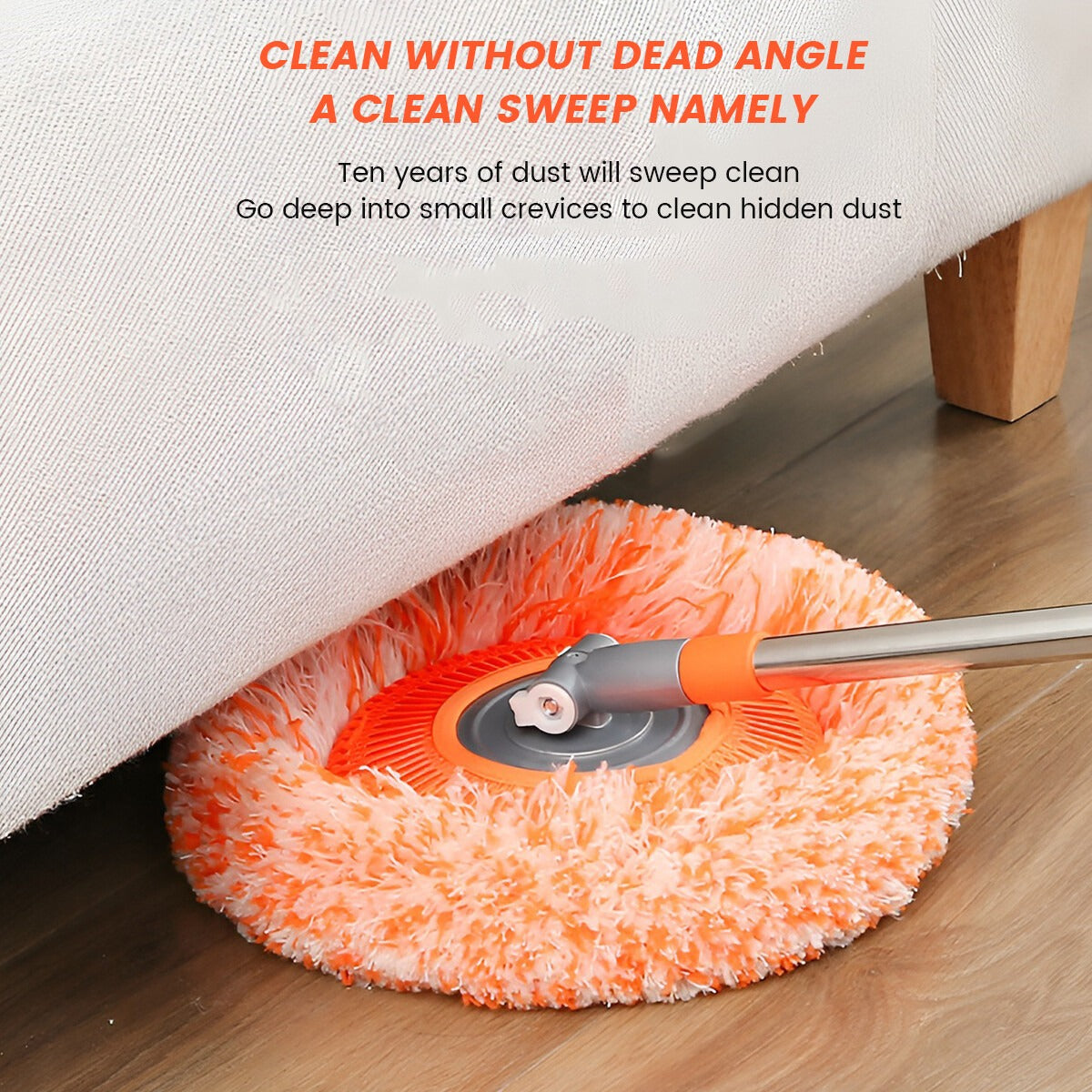 360? Rotating Microfiber Mop | Extendable Handle Telescopic Floor Cleaning Mop | Sunflower Round Mop For Home, Office And Car Screen