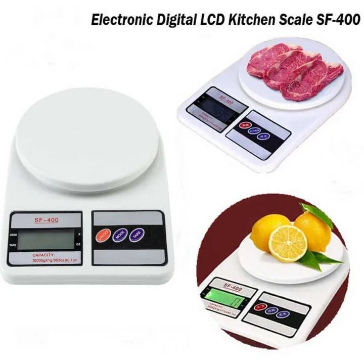 Kitchen Scale SF-400 Digital Electronic Weight Machine with Cell �Food & Grocery Measuring Scale upto 10 KG