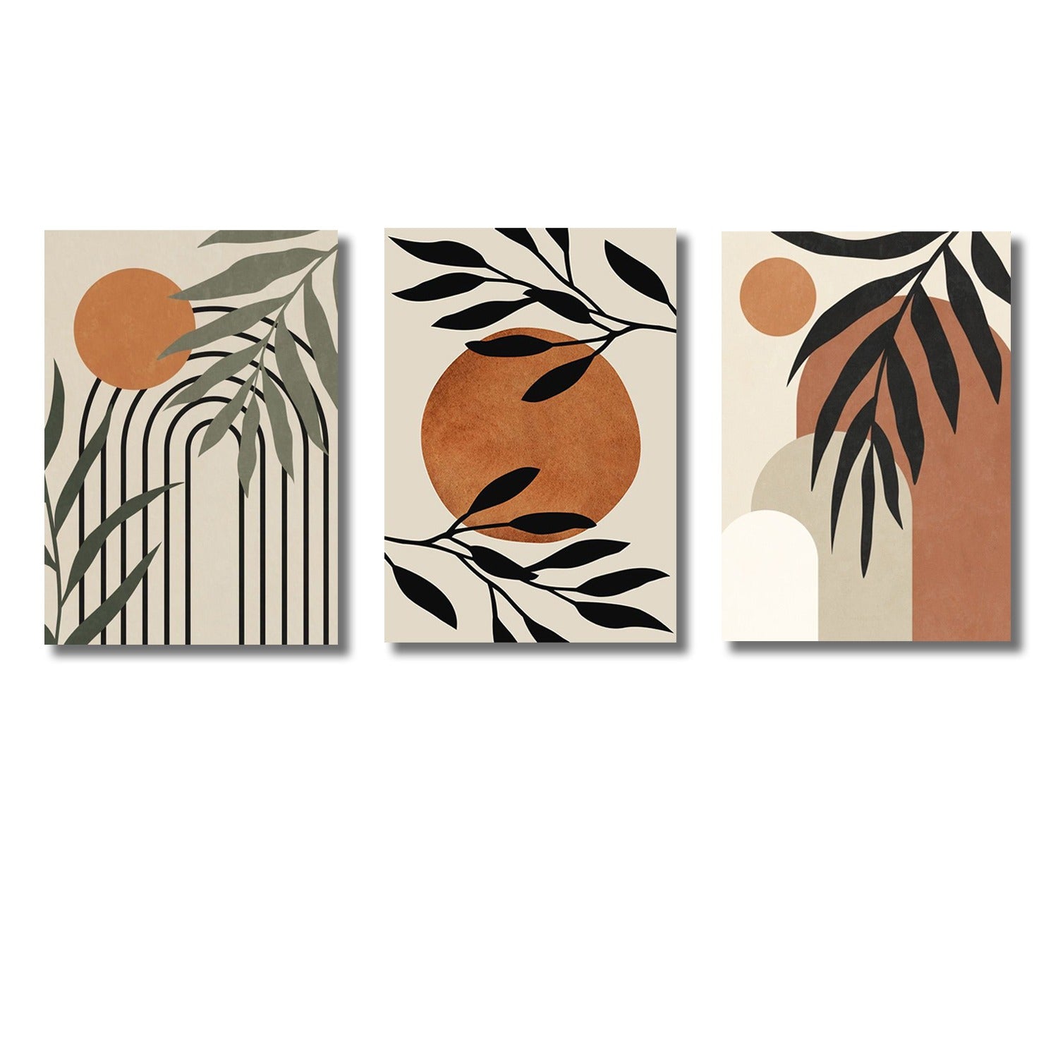 Set of 3 Premium Wall Art Photo Tiles �Modern Home Decor Sets