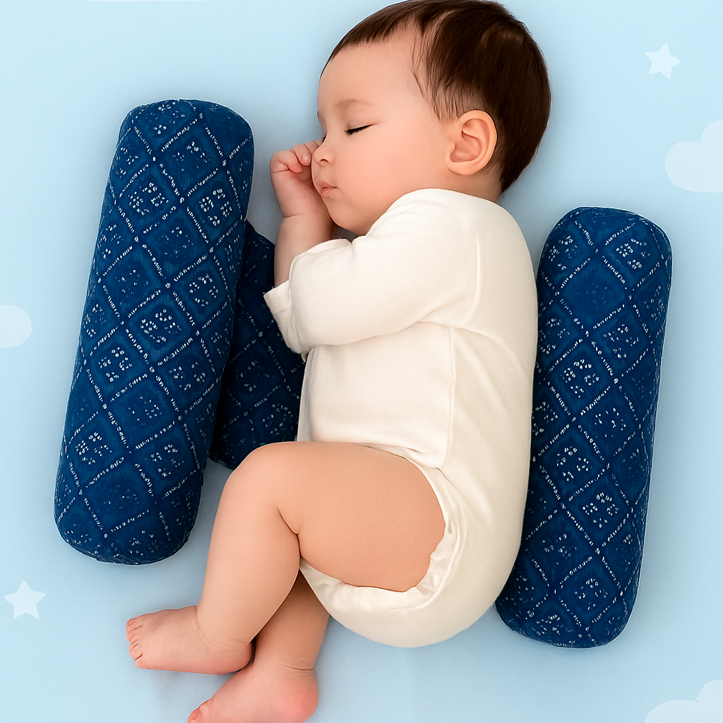Baby Sleeping Comfort Pillow �Soft Support Pillow For Infants �Ergonomic Shape For Head, Neck And Back �Breathable And Washable Fabric