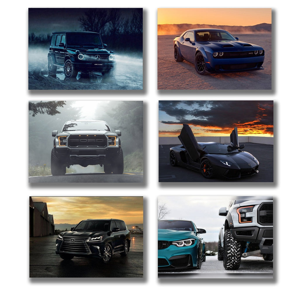 Set of 6 Premium Wall Art Photo Tiles �Modern Home Decor Sets  8x11