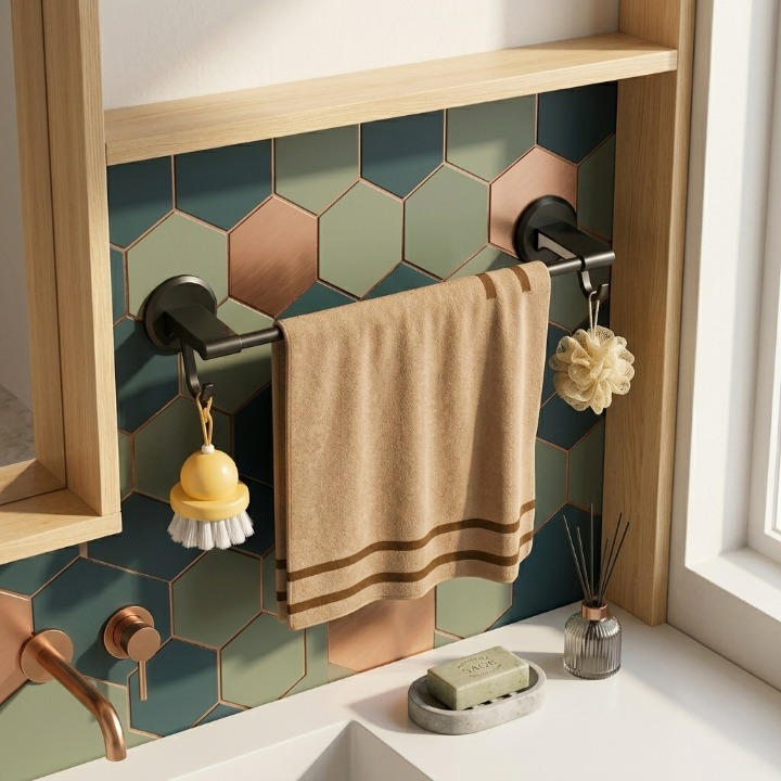 Simple Multifunctional Towel Bar – photo 3