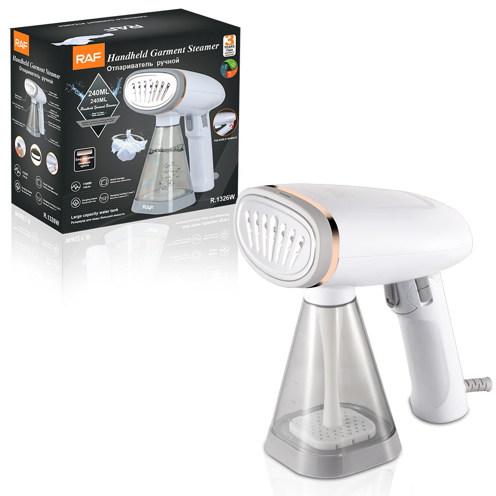 RAF Handheld Garment Steamer Iron 240ML Foldable Portable Steam Iron for Clothes R.1326