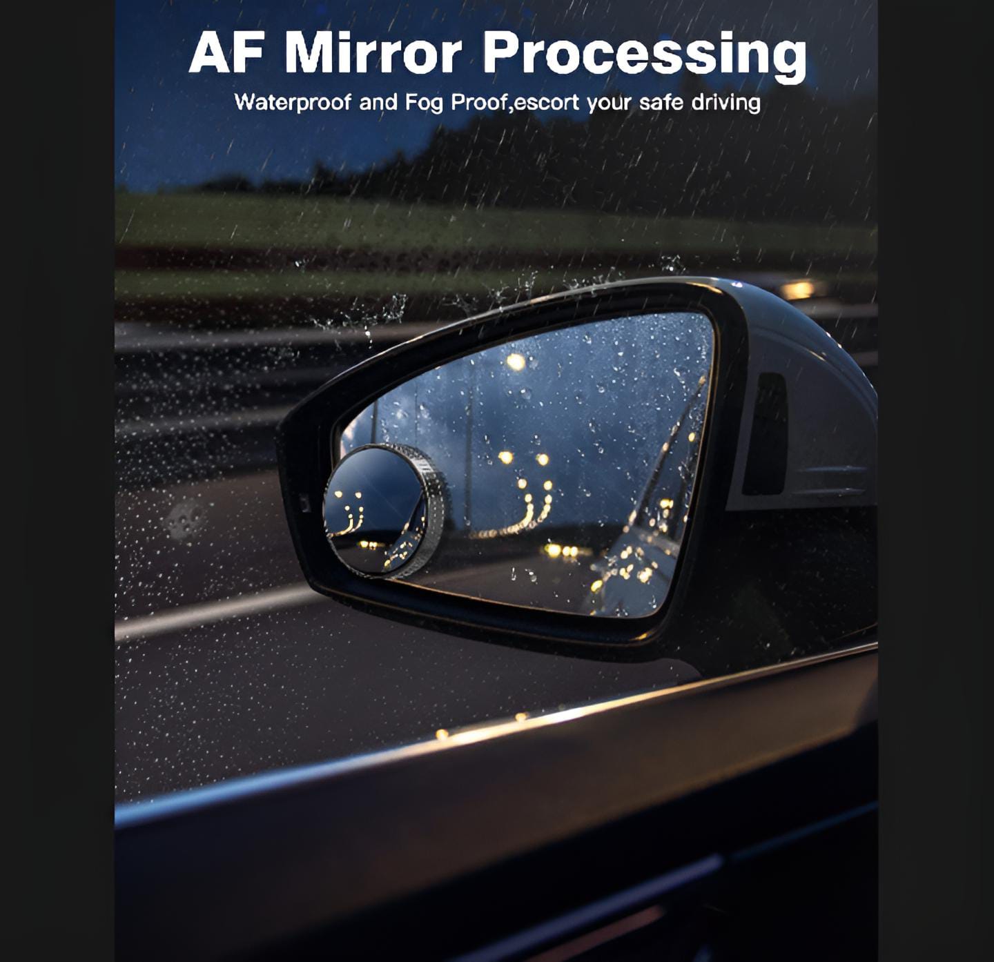 Blindspot Rearview Convex Mirror �2pcs | Wide-Angle Anti-Glare Side Mirror for Cars & Vehicles