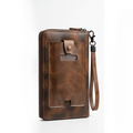 Kingro Premium Long Zipper Wallet with Phone Pocket �Multi Card Holder Organizer for Men & Women
