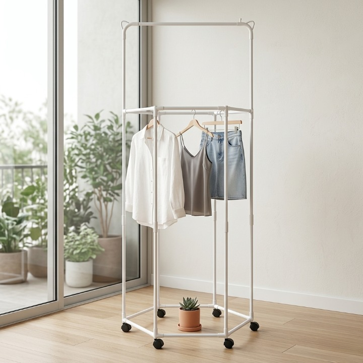 360? Rotating Clothes Hanger | Multi-Tier Laundry Organizer With Swivel Hook For Space-Saving Wardrobe Storage