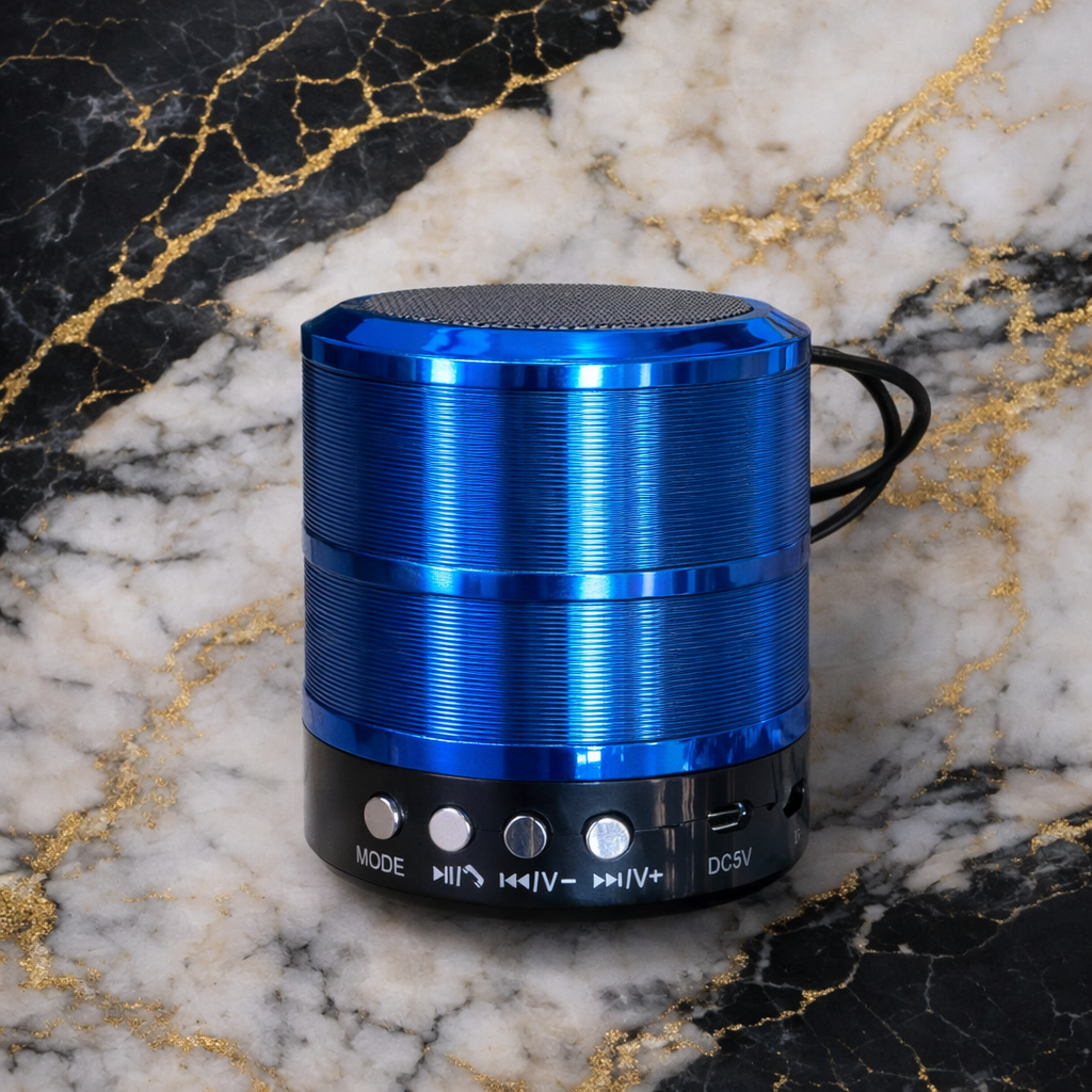 WS-887 Mini Portable Bluetooth Speaker �Rechargeable Wireless Music Player with Mobile Call Support (Multi-Color Collection)