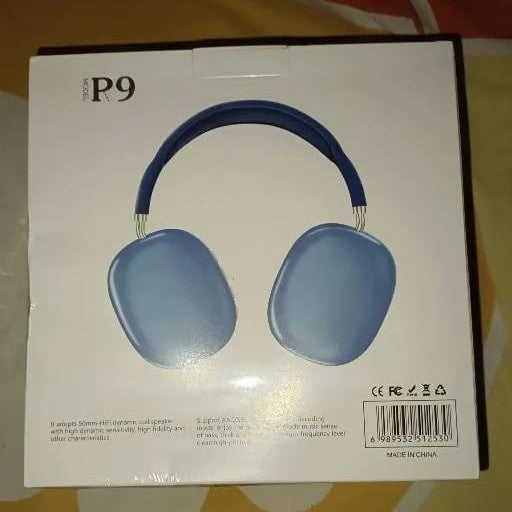 P9 Wireless Headphones | Bluetooth Over-Ear | High Bass & Clear Sound | Foldable & Portable | Noise Reduction (Random Colour)