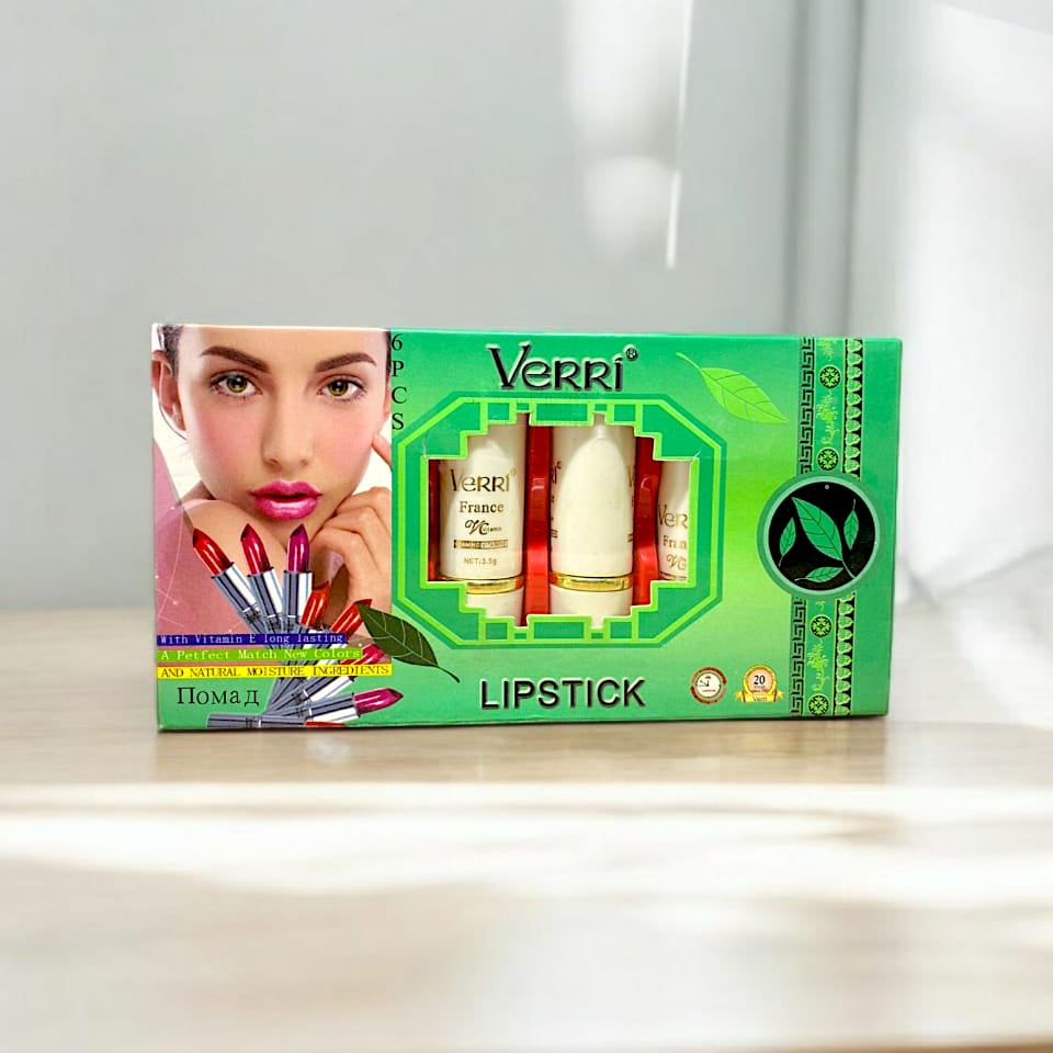 6 Pcs Velvet Matte Lipstick Collection �Highly Pigmented Multicolor Lip Shades With Long-Lasting Smooth Finish For Daily And Party Makeup Looks