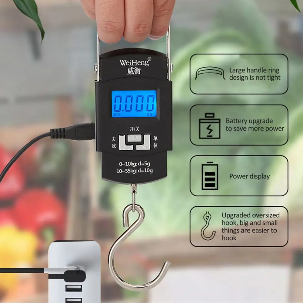50kg Digital LED Screen Luggage Weight Scale – photo 4