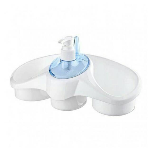 3 In 1 Soap Dispenser And Sponge Holder Sponge Holder For Kitchen  - Plastic - 1 Pc(random color )