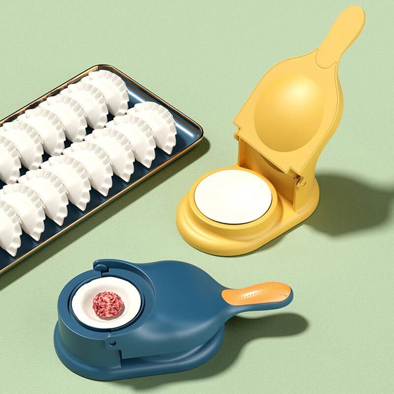 2-in-1 Dumpling Wrapper Tool Food Grade Manual Dumpling Wrapper Mold Labor-Saving Baking Pastry Home Kitchen Gadget high quality  (Random Color)