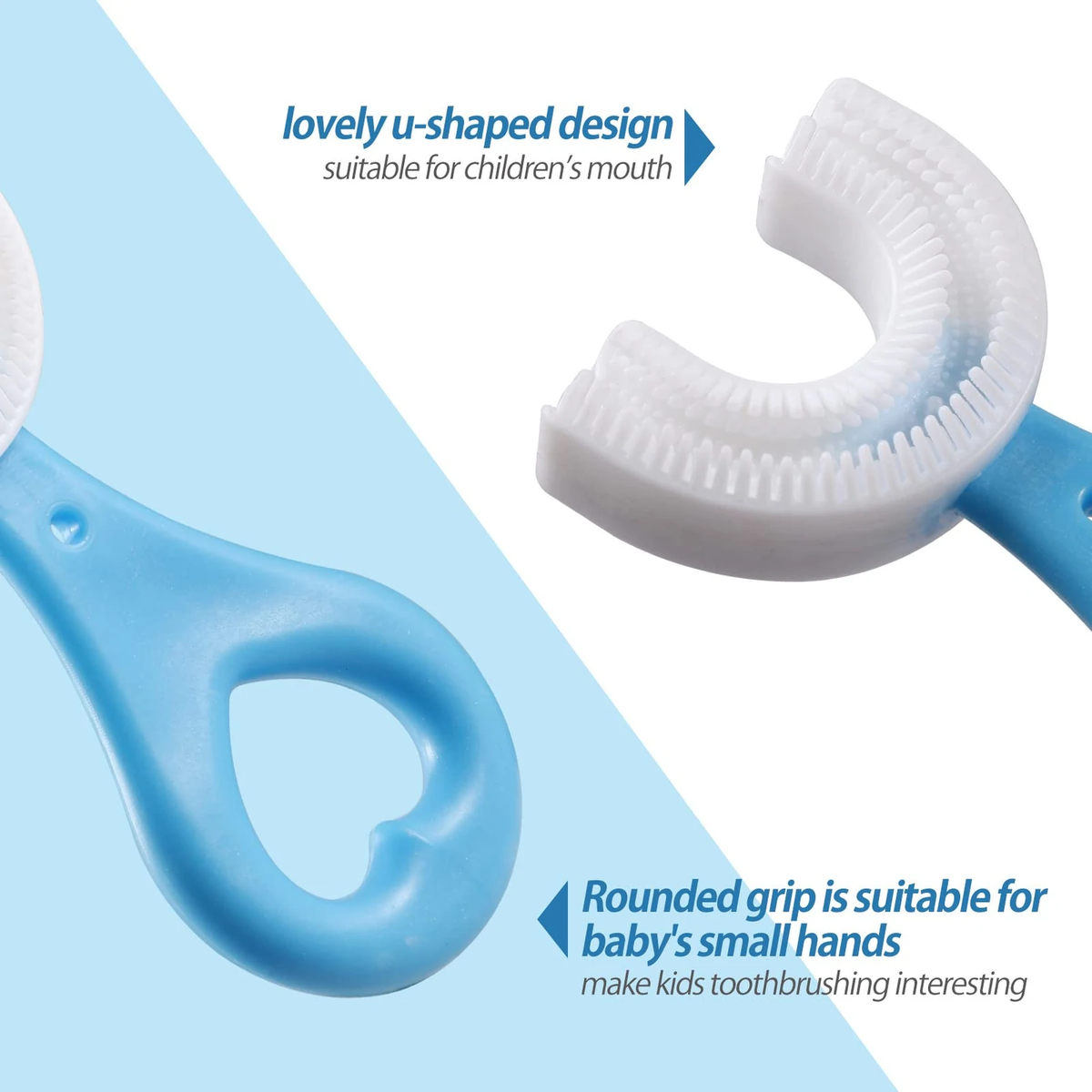 1 PC 360 Degree U-Shaped Baby Toothbrush – photo 1