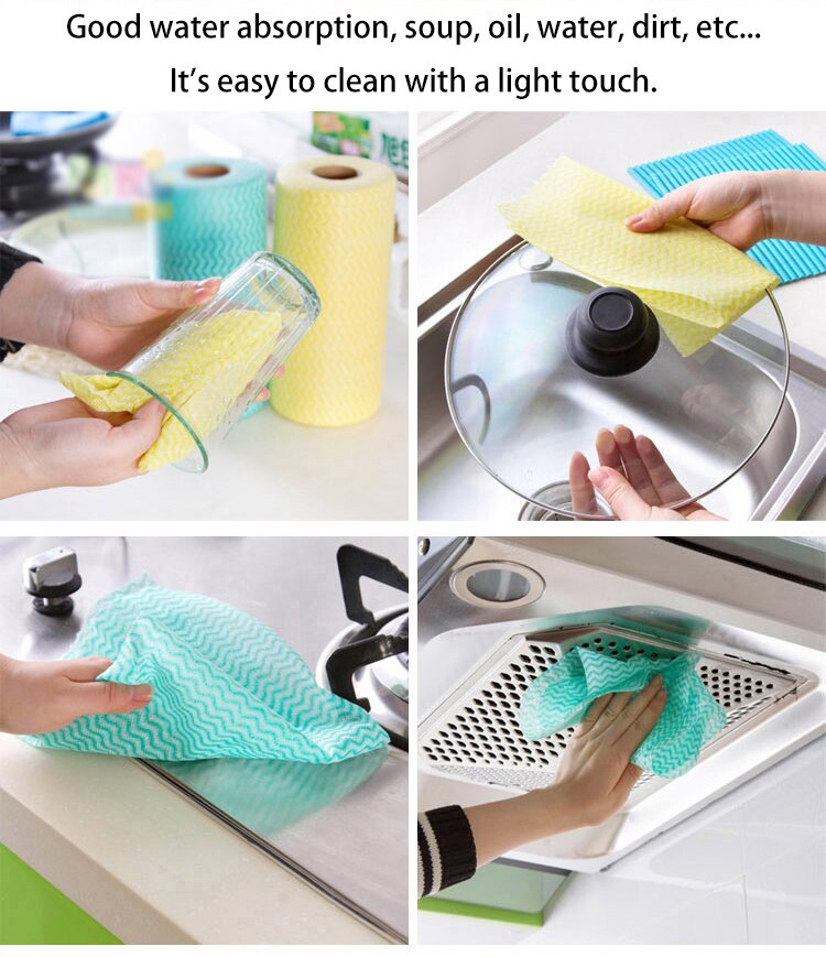 50 Sheet Roll Tissue Paper Cleaning Wipes (Random Color)