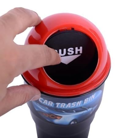 Car Trash Can Organizer Garbage Holder Storage Bag Trash Bin Paper Dustbin (Random Color)