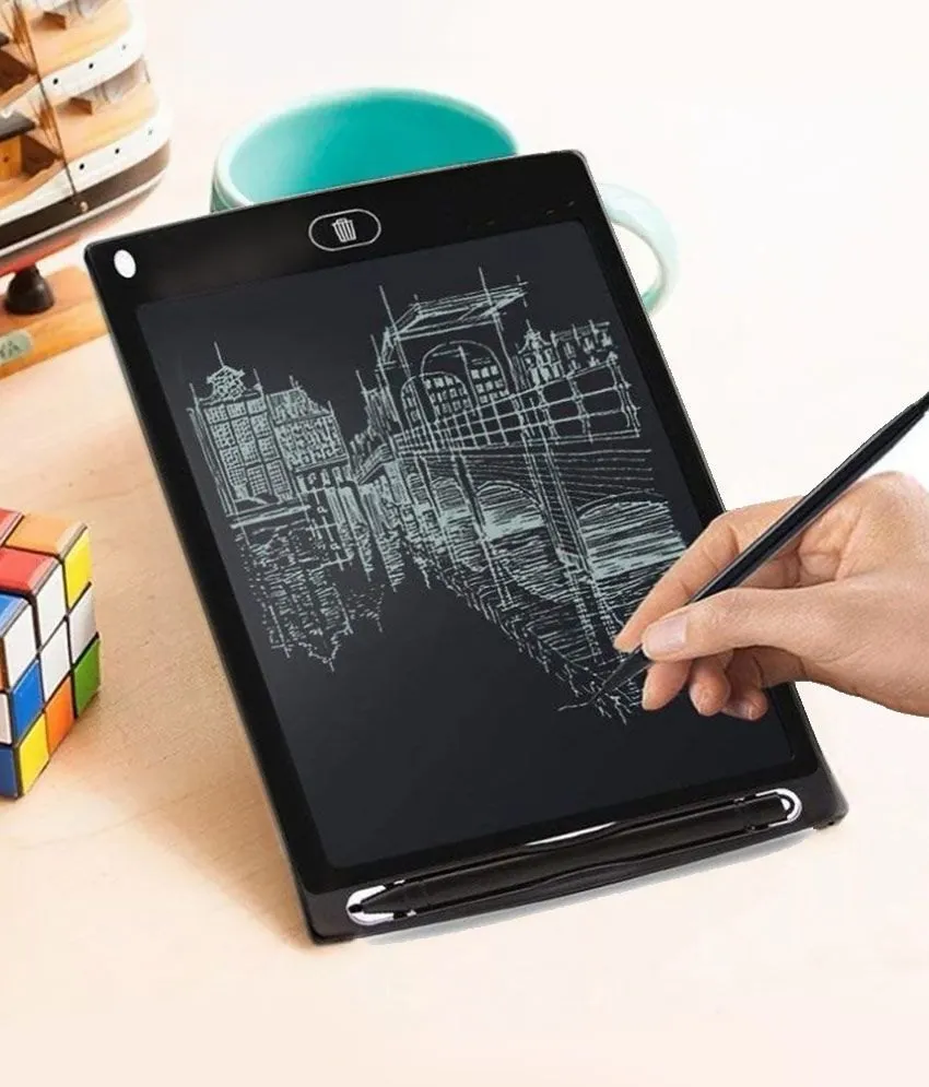 Hardbound MULTI COLOUR LCD Writing Pad LCD Tablet - 8.5