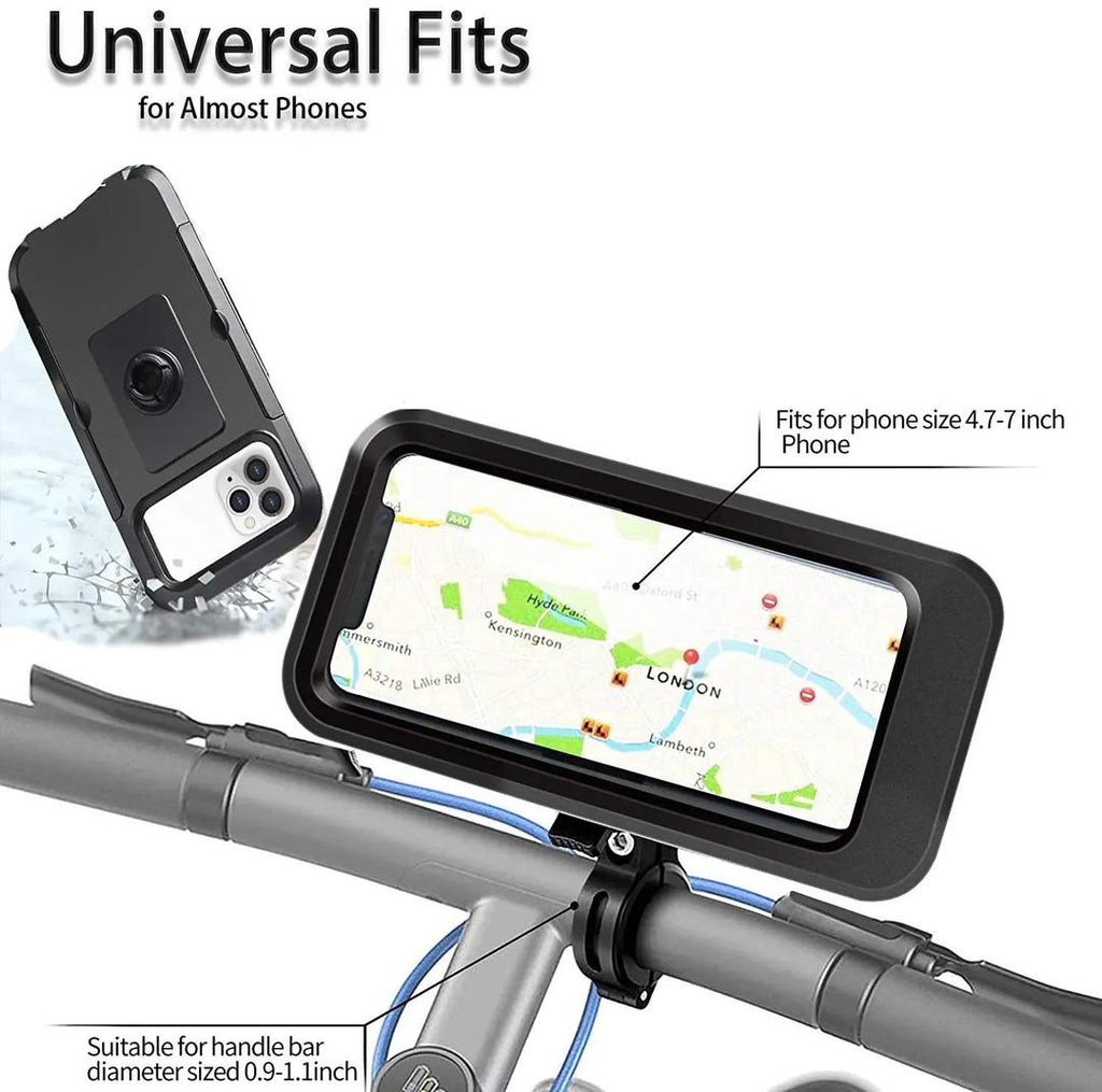Waterproof Pro �100% Waterproof Touch Screen Bike Phone Mount