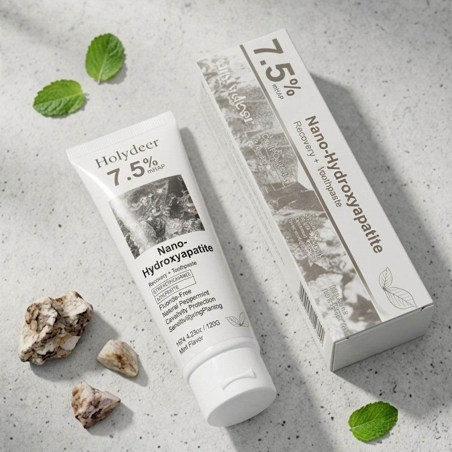 Holydeer Recovery Toothpaste | 7.5% Nano-Hydroxyapatite For Enamel Repair & Whitening - 120Gram