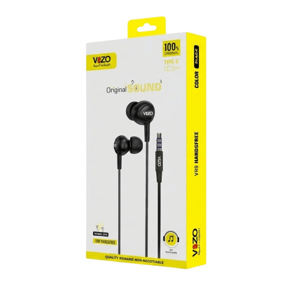 VR9 Micro �Premium Wired Earphones with Dual IC Mic | Best Quality Hands-Free | Headphone | Hands-Free For Mobile Phone | Android Vr9 Micro Hands-Free