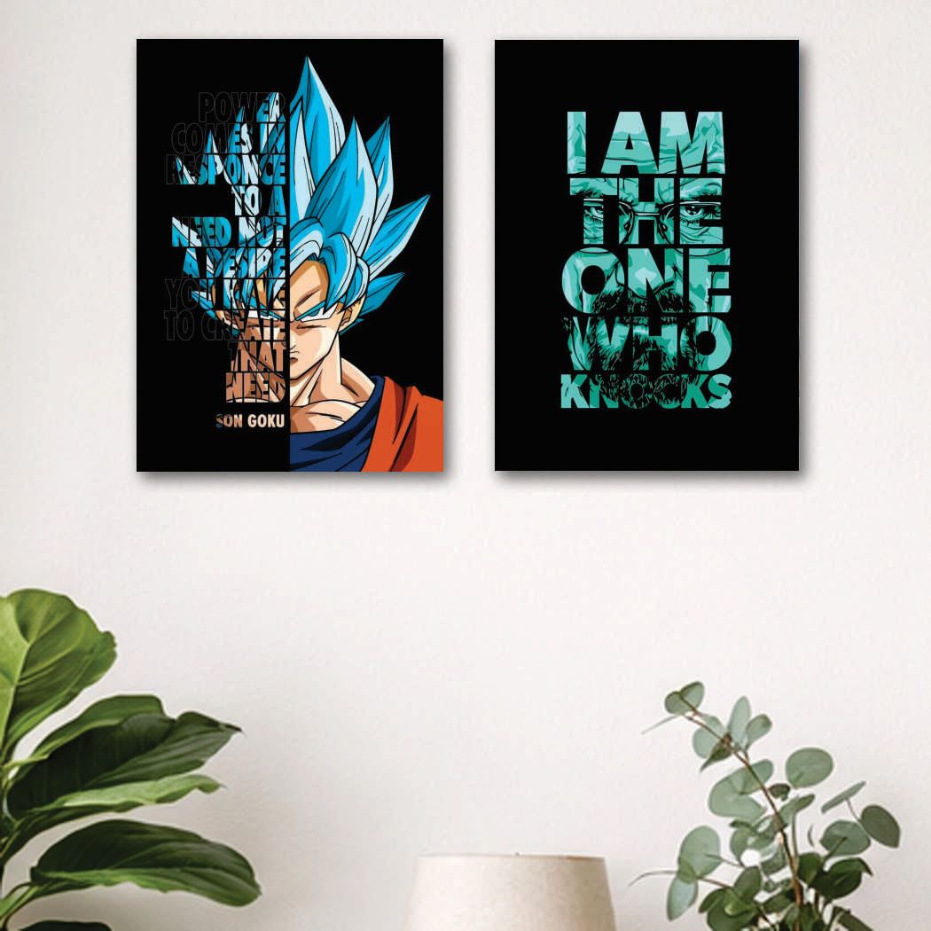 Set of 2 Premium Wall Art Photo Tiles �Modern Home Decor Sets 8x11