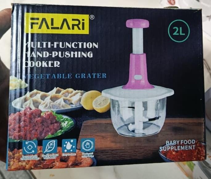 Deluxe 2L Multi-Function Hand-Push Chopper