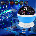 360? Rotating Star Master Projection Lamp | USB/Battery Operated | LED Moon & Starry Sky Night Light (Random Colour)