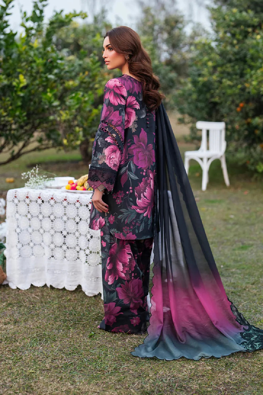 Iznik Digital Printed 3Pc Embroidered Lawn Unstitched Suit with Chiffon Dupatta �Summer Collection 2026