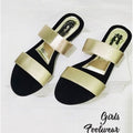 Ladies Casual & Party Wear Flat Slippers   - Black 36