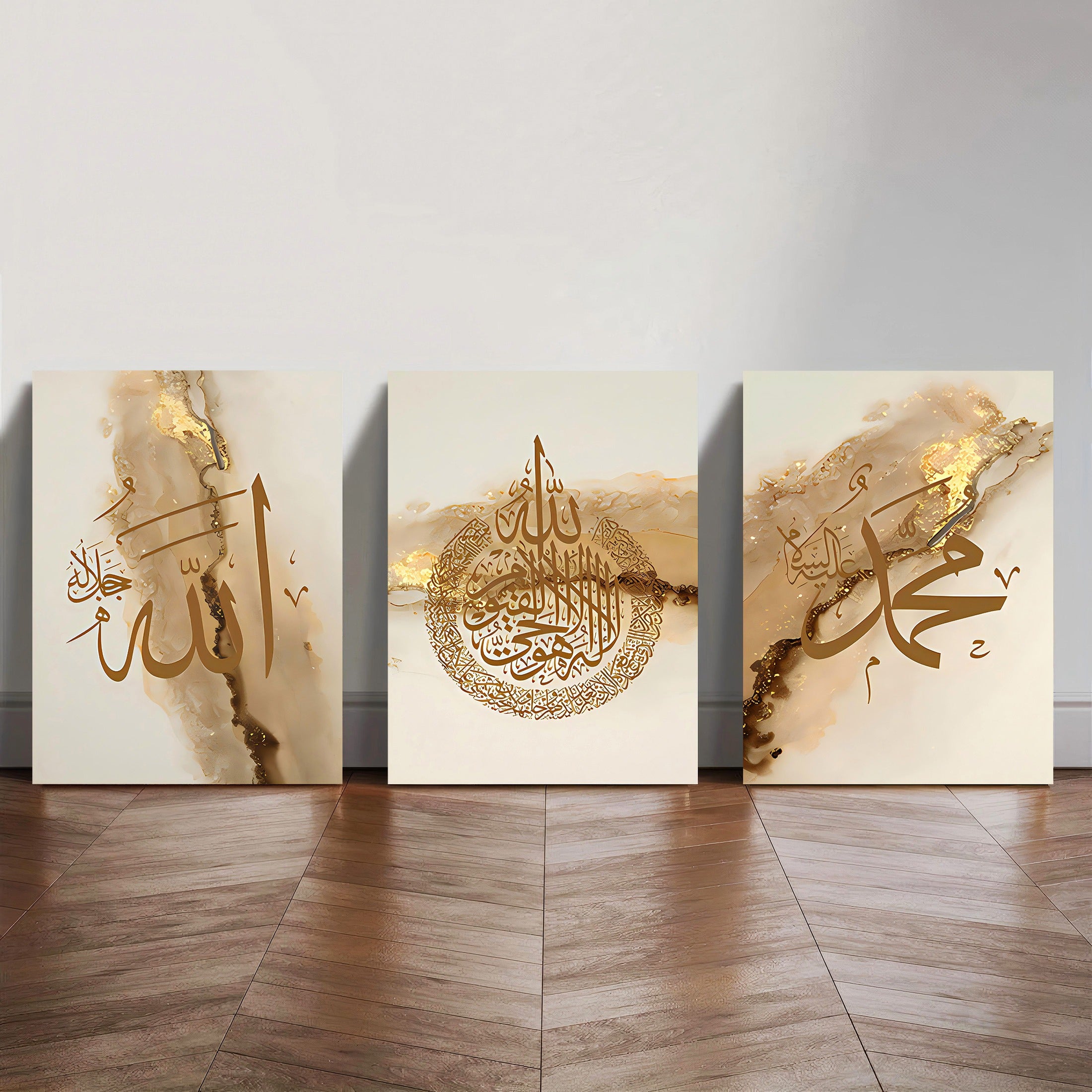 Set of 3 Premium Wall Art Photo Tiles �Modern Home Decor Sets