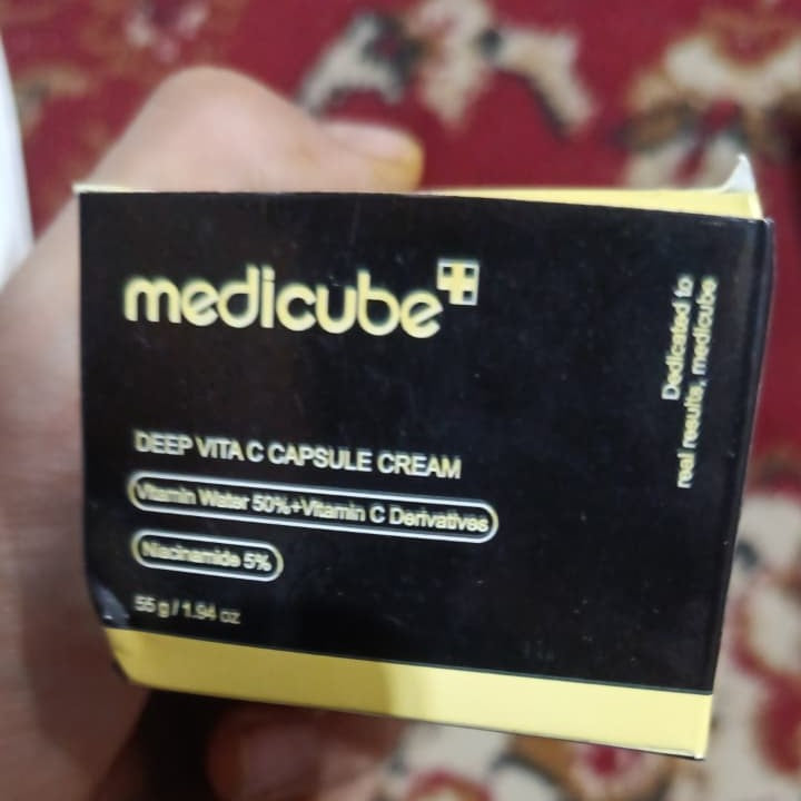 Medicube Deep Vita C Capsule Cream 55g | Brightening & Anti-Aging Vitamin C Moisturizer | Glowing Skin Care