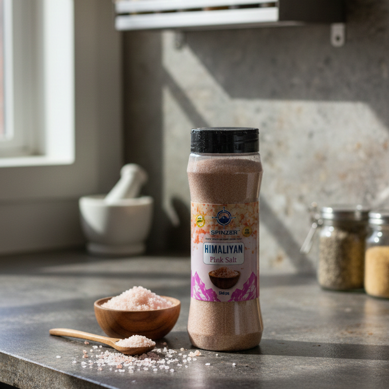 Spinzer Himalayan Pink Salt Natural Mineral Rich Pure Taste Perfect Choice For Daily Cooking Needs - 500g