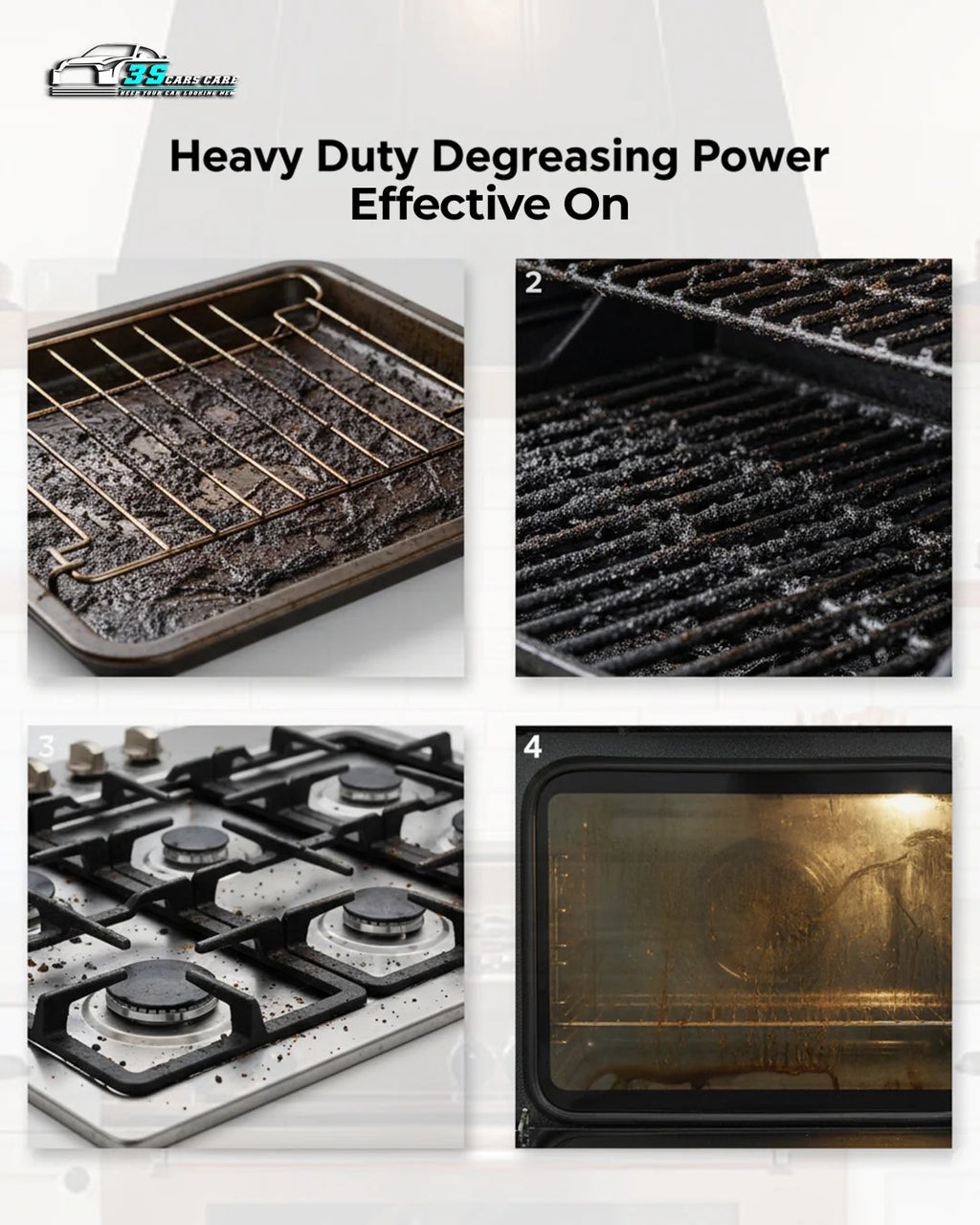 Oven Cleaner �Heavy-Duty Grease & Spill Remover | THREE GUYS - German Engineered (250)