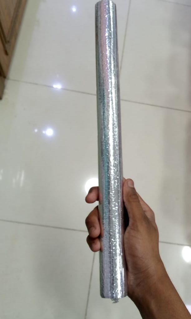 Silver Foil Kitchen Waterproof & Oil Proof Self-Adhesive Sticker Roll �Aluminum Heat Resistant Wallpaper for Stove, Cabinets & Walls (60?200cm)