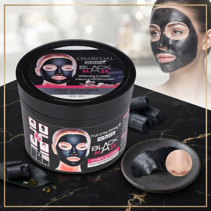 Wokali Blackhead Remover Mask - Deep Cleansing Purifying Peel Off Face Mask Skincare Product For Clearing Pores And Smooth Skin Complexion - 300ML