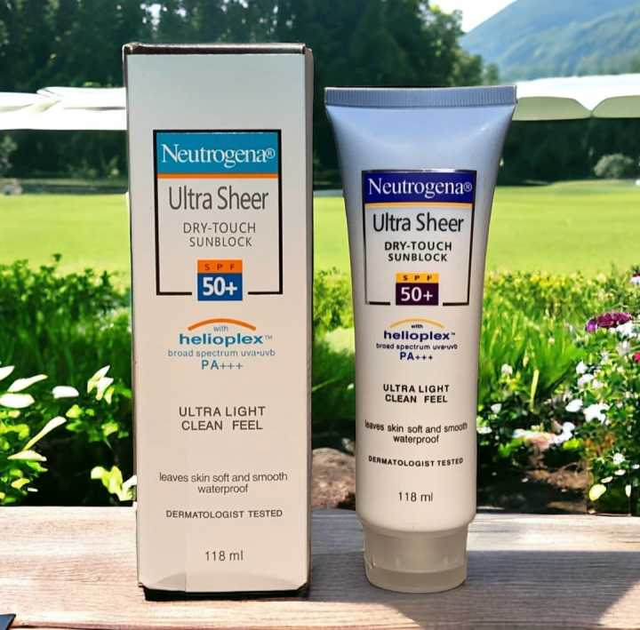 Neutrogena Ultra Sheer Sunblock Liquid 118ml Lightweight Broad Spectrum Protection