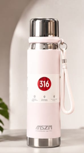 Premium SZM 750ml Stainless Steel Water Bottle Leakproof | Random Color