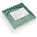 SAFETY Lithium Heparin Vacuum Blood Collection Tubes (Glass, 3ml, 13x75mm) - Pack of 100