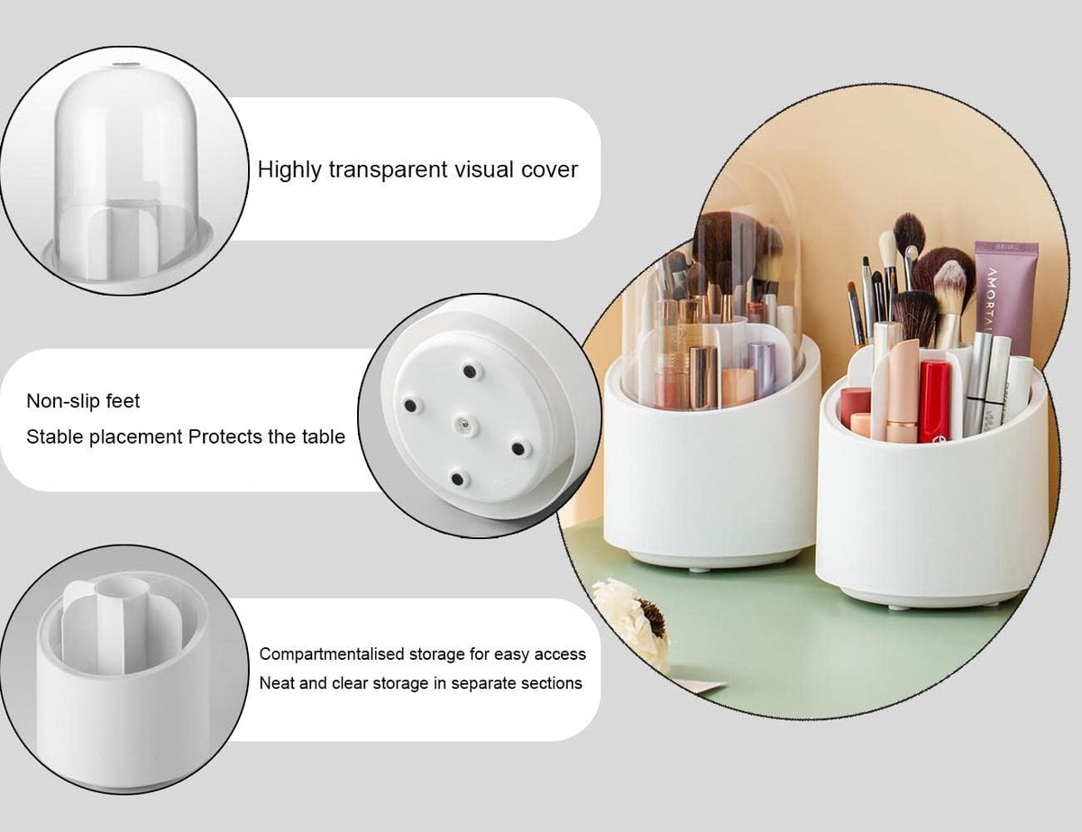 Brush Container Makeup Brush Holder Dust-proof Rotating – photo 2