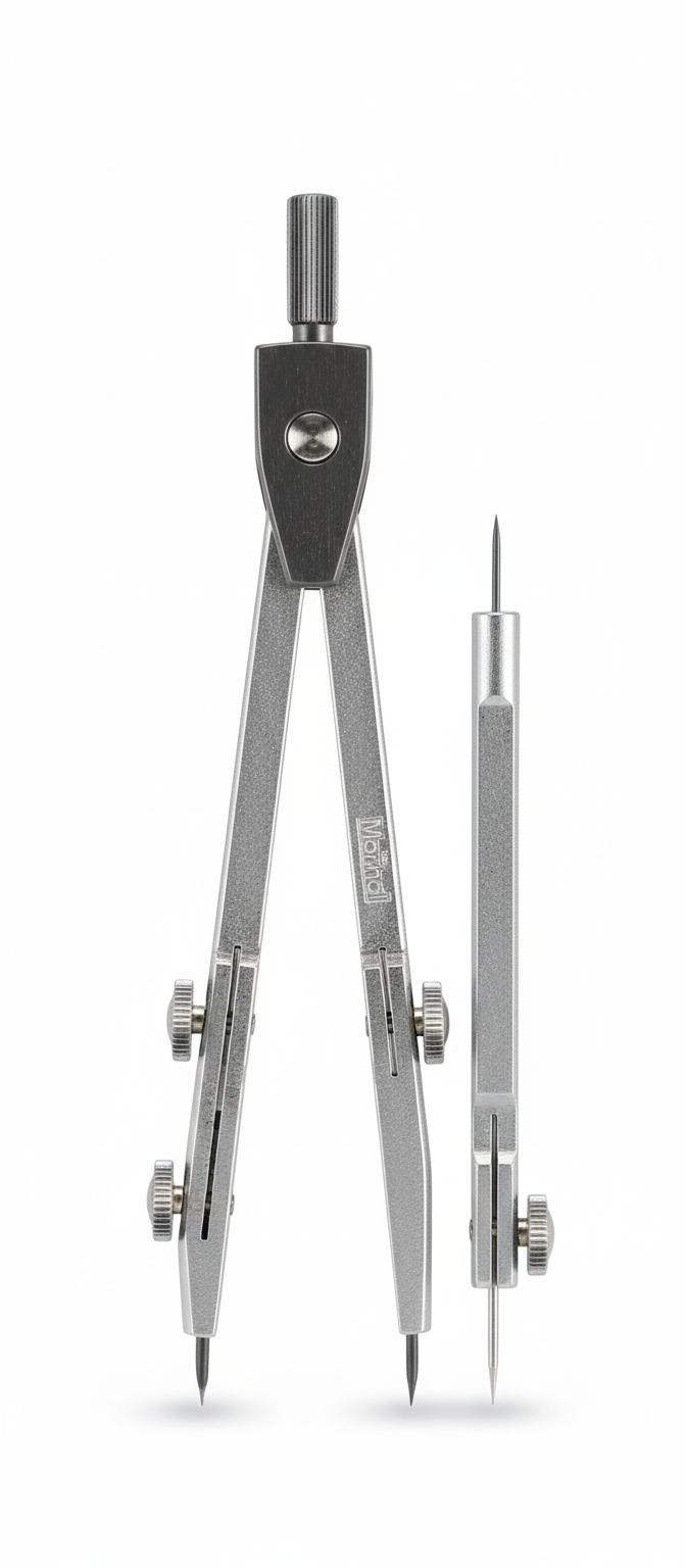Marshal 9-Piece Mathematical Instruments Set �Complete Geometry Box for Classic & Precision Drawing