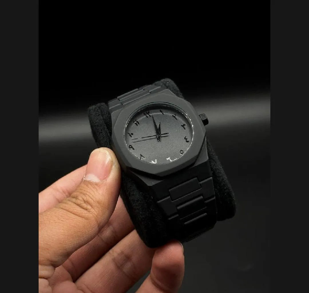 Full BLACK AURA Quartz Watch